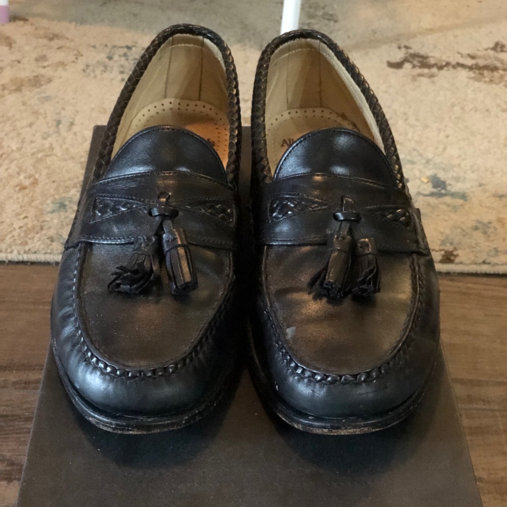 Allen Edmonds Black Leather Tassel Loafers